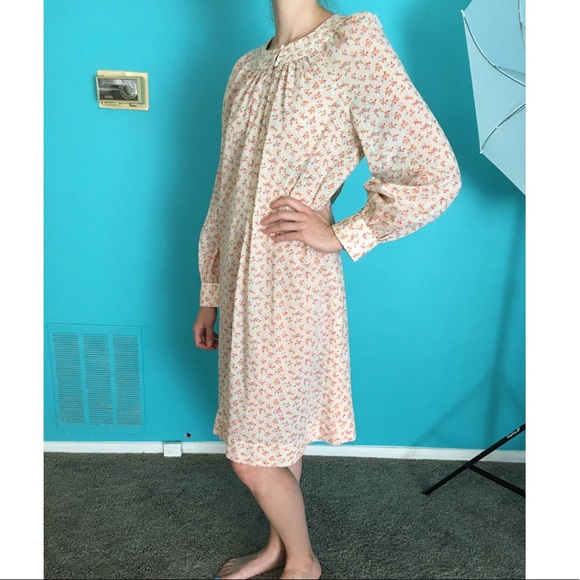 Vintage Floral Day Dress/Nightgown - Picture 1 of 6